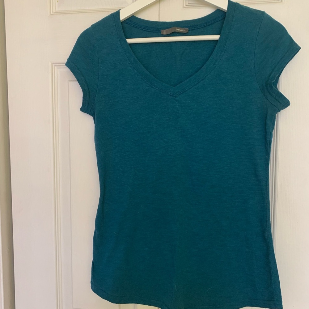 Smart Set Deep Teal V-Neck Tee